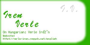 iren verle business card